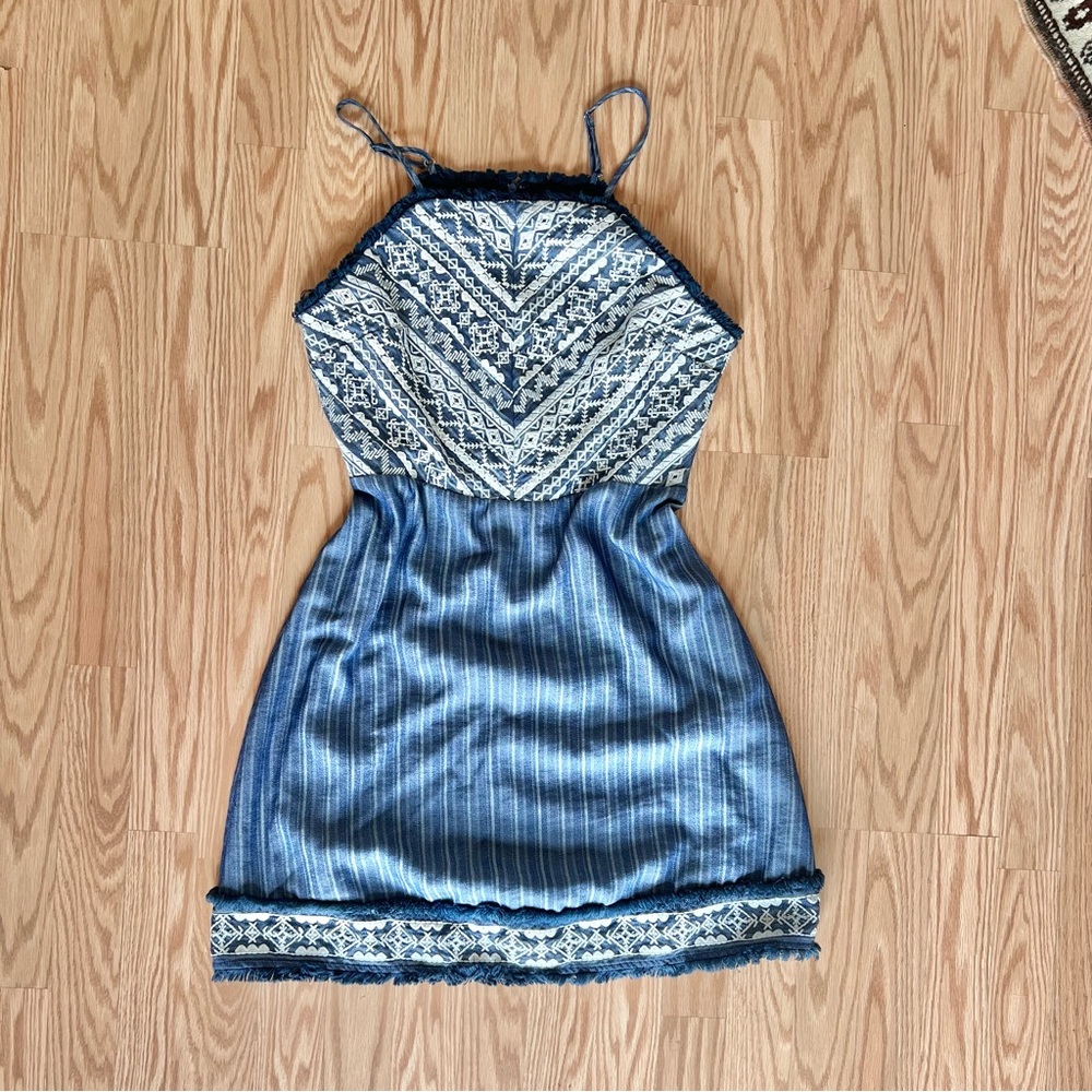 Miss Me Navy and White Dress